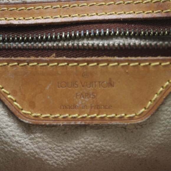LOUIS VUITTON Monogram Bucket GM M42236 Handbag in Brown Coated Canvas for Women